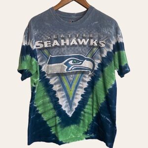 Majestic Seattle Seahawks Tie Dye T-Shirt